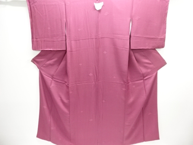 JAPANESE KIMONO / UNUSED IROMUJI / WOVEN RHOMBUS FLOWER / ONE CREST 